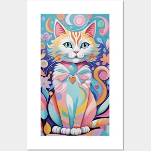 Whisker Whimsy: Abstract Cat Carnival Posters and Art